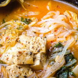 Spicy Vegan Kimchi Soup